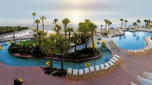 Indoor pool, outdoor pool