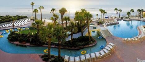 Indoor pool, outdoor pool