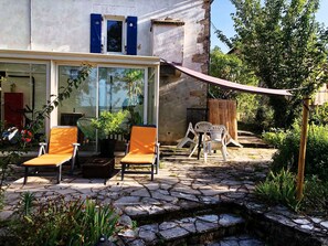 Terrace/patio - Gîte Des Cîmes.Hidden jewel of Corrèze.Exceptional view and Winter Lounge (Tulle)