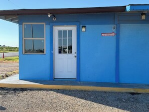 Voorkant van accommodatie