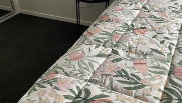 2 bedrooms, bed sheets