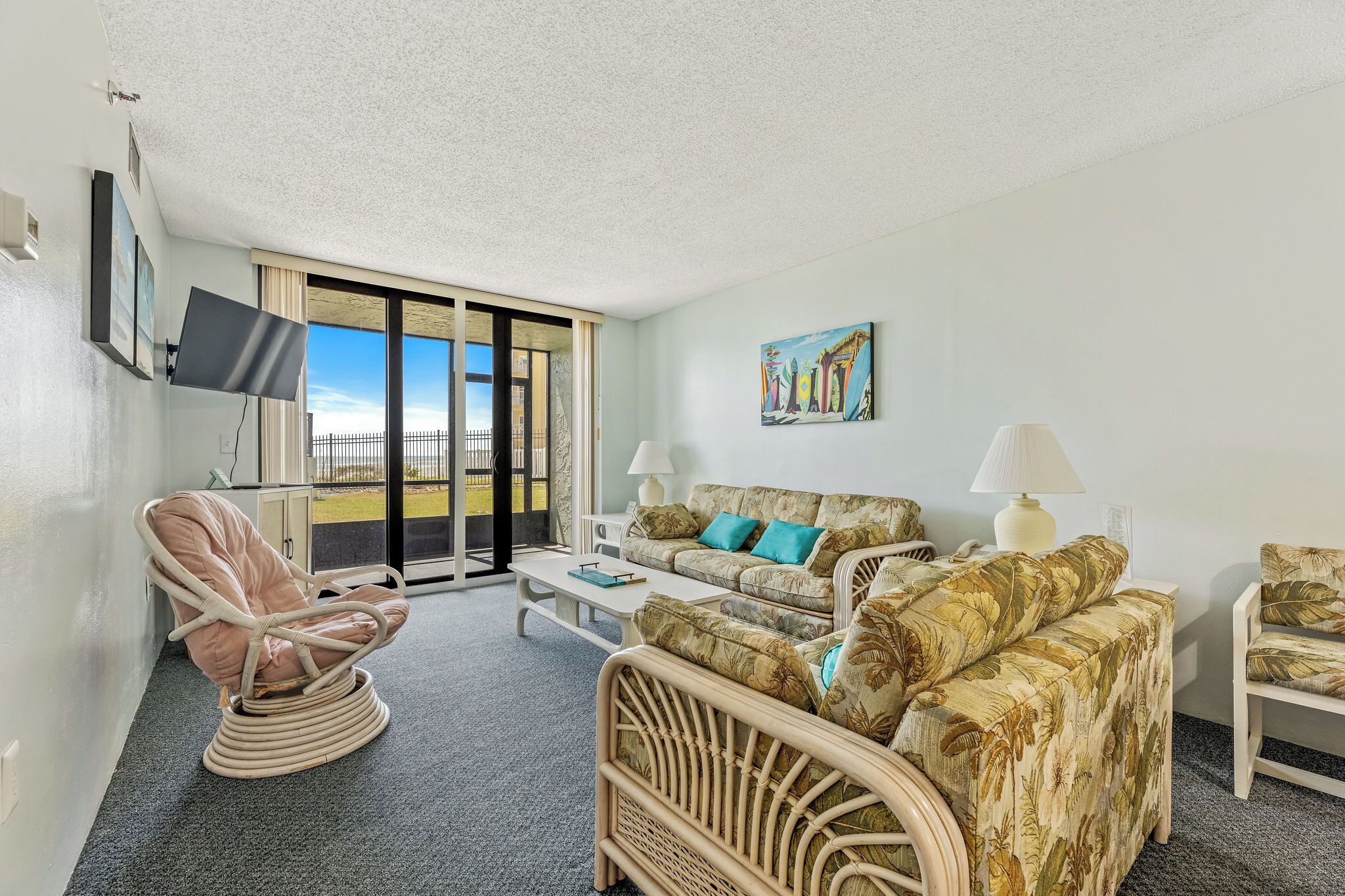 Ocean View with a beachfront pool at Ocean Trillium Condo ~ #103