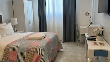 1 chambre, bureau, fer et planche Ă repasser, lit parapluie