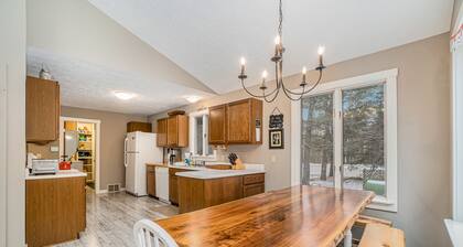 Picturesque, riverfront home with firepit, kayaks, canoe, grill, & W/D
