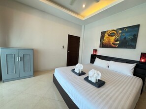 2 bedrooms, WiFi, bed sheets - Comfortable villa with private pool (Tambon Rawai)