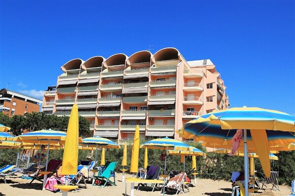 En la playa