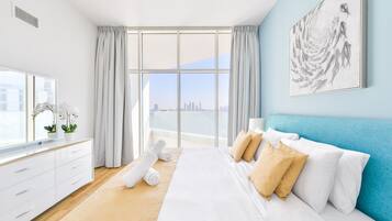 Ultra Deluxe Palm 2BR Apartment | 1 bilik tidur, peti besi dalam bilik, dihias secara berasingan