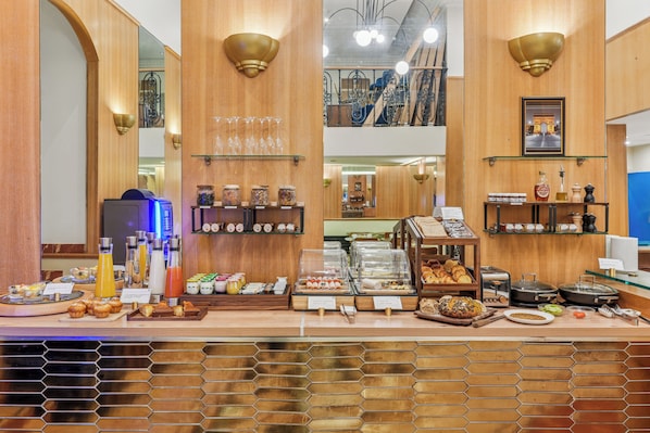 Daily buffet breakfast (EUR 14 per person)