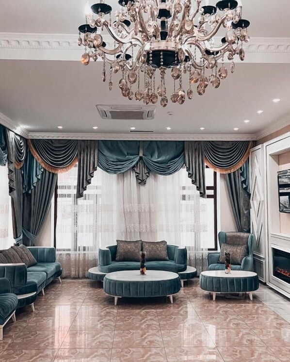 Sala de estar en el lobby