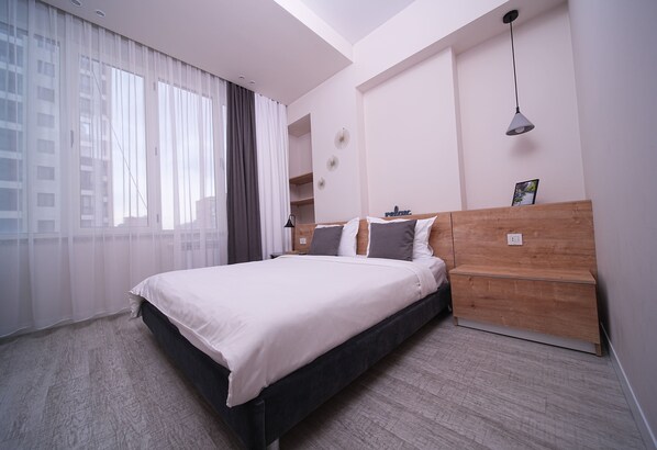 1 bedroom, iron/ironing board, free WiFi, bed sheets - Stylish Apartment with Open Kitchen-Living Space by Sweet Home (Ереван)