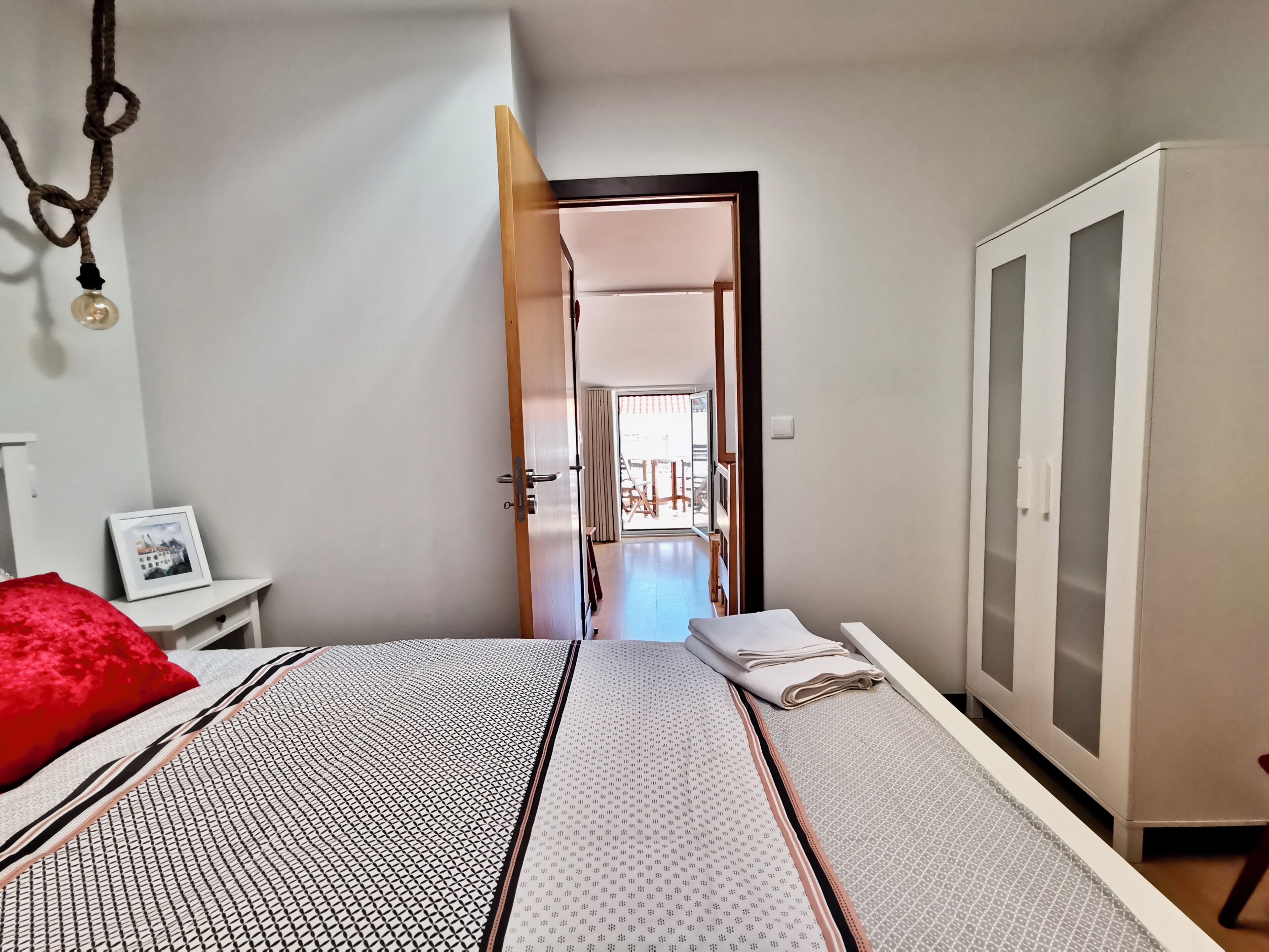 2 bedrooms, soundproofing, iron/ironing board, travel cot