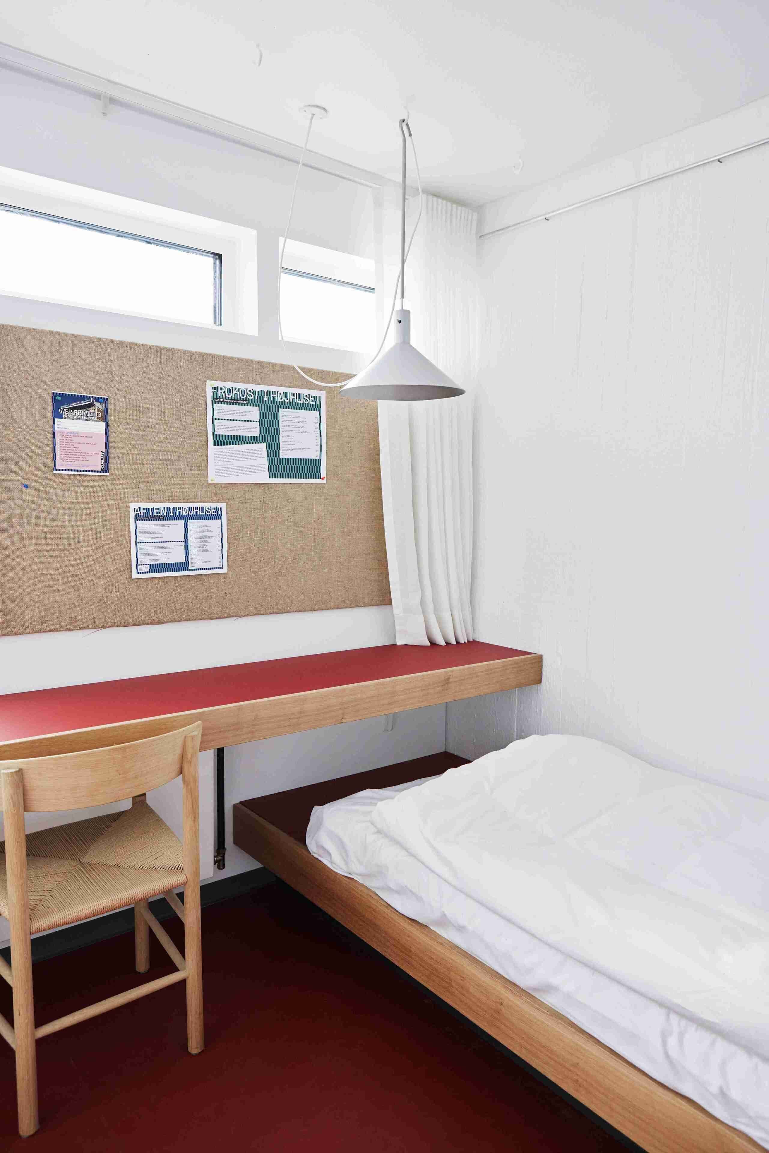 Hypo-allergenic bedding, desk, laptop workspace, iron/ironing board