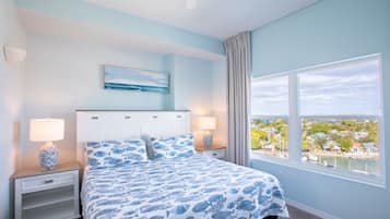 2 bedrooms, desk, iron/ironing board, travel crib