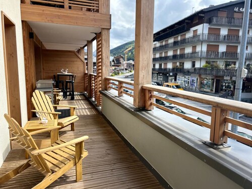 Bel appartement neuf aux Gets, proche des pistes, avec terrasse et parking sécurisé