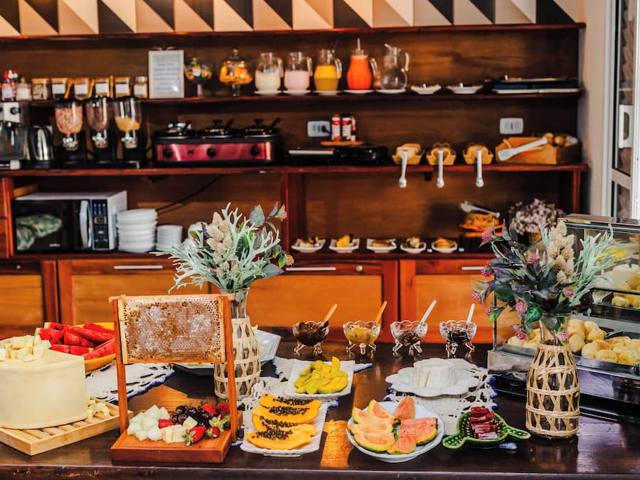 Free daily self-service breakfast