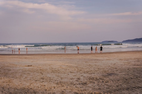 En la playa
