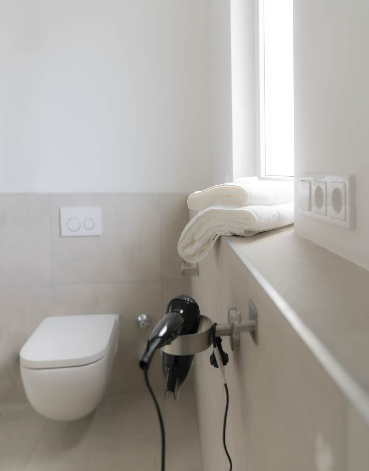 Haartrockner, Handtücher