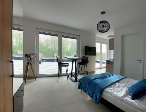 Penthouse apartment no. 10 on the 2nd floor on the right (garden view, large roof terrace)