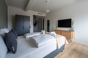 Suite | Individually decorated, individually furnished, desk, laptop workspace