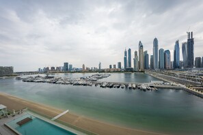 View from property - Glamorous 3BR with Marina view (Dubai)