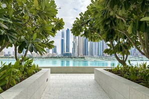 Outdoor pool, a heated pool - Glamorous 3BR with Marina view (Dubai)