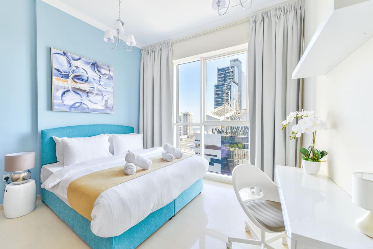 Deluxe 2BR Apartment plus maids room | 3 bedrooms, in-room safe, individually furnished, desk