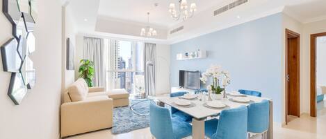 Deluxe 3BR Apartment | Living area