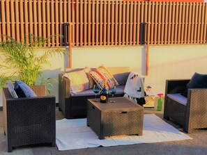 Terrace/patio - LuxusP4T 3 bedroom, Sauna, tennis court and pool (Brindisi)