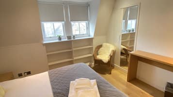 Premium Apartment, 2 Bedrooms | Hypo-allergenic bedding, iron/ironing board, free WiFi, bed sheets