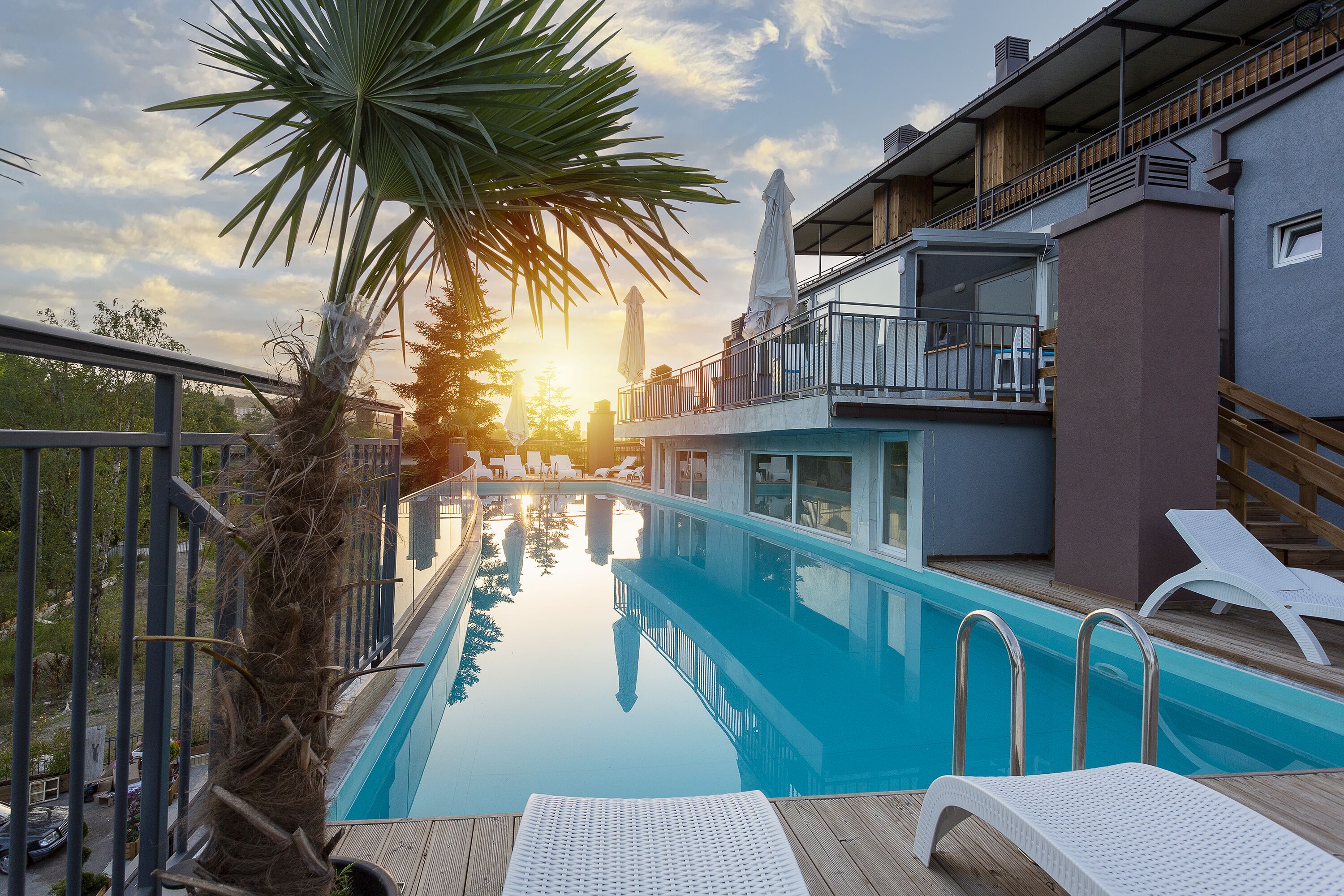 2 indoor pools, seasonal outdoor pool