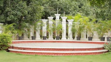 Outdoor wedding area