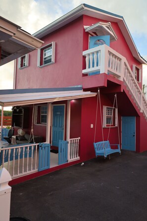 Exterior - Poolside Tiny House, steps away from the pool! Privacy gate & keyless! (Blue Hills)