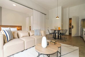 TV, offices - w* | Bold and Spacious 2BR in Miraflores (Miraflores)