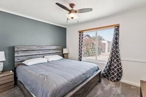 4 bedrooms, iron/ironing board, travel cot, free WiFi