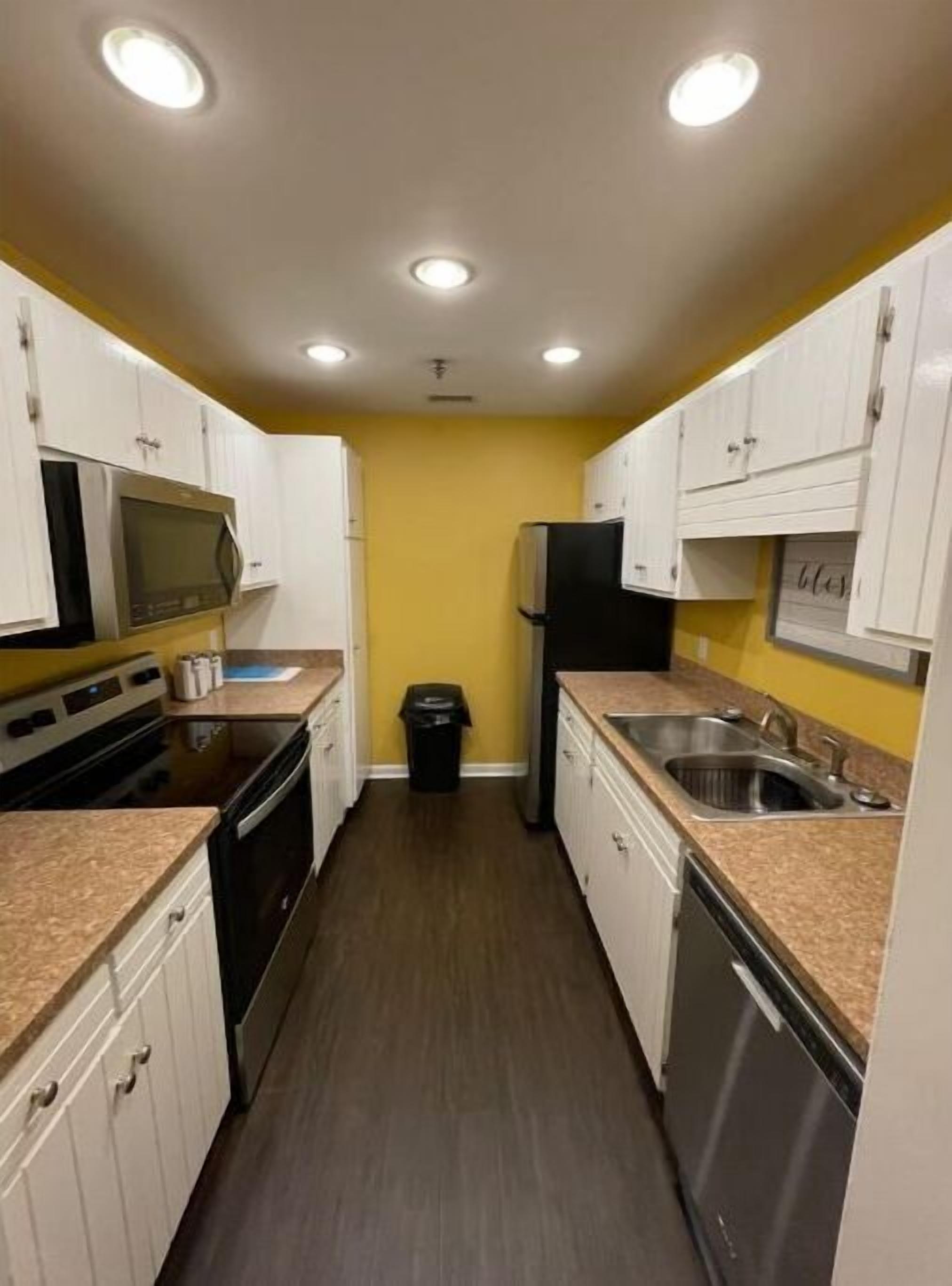 Microwave, stovetop, dishwasher, ice maker