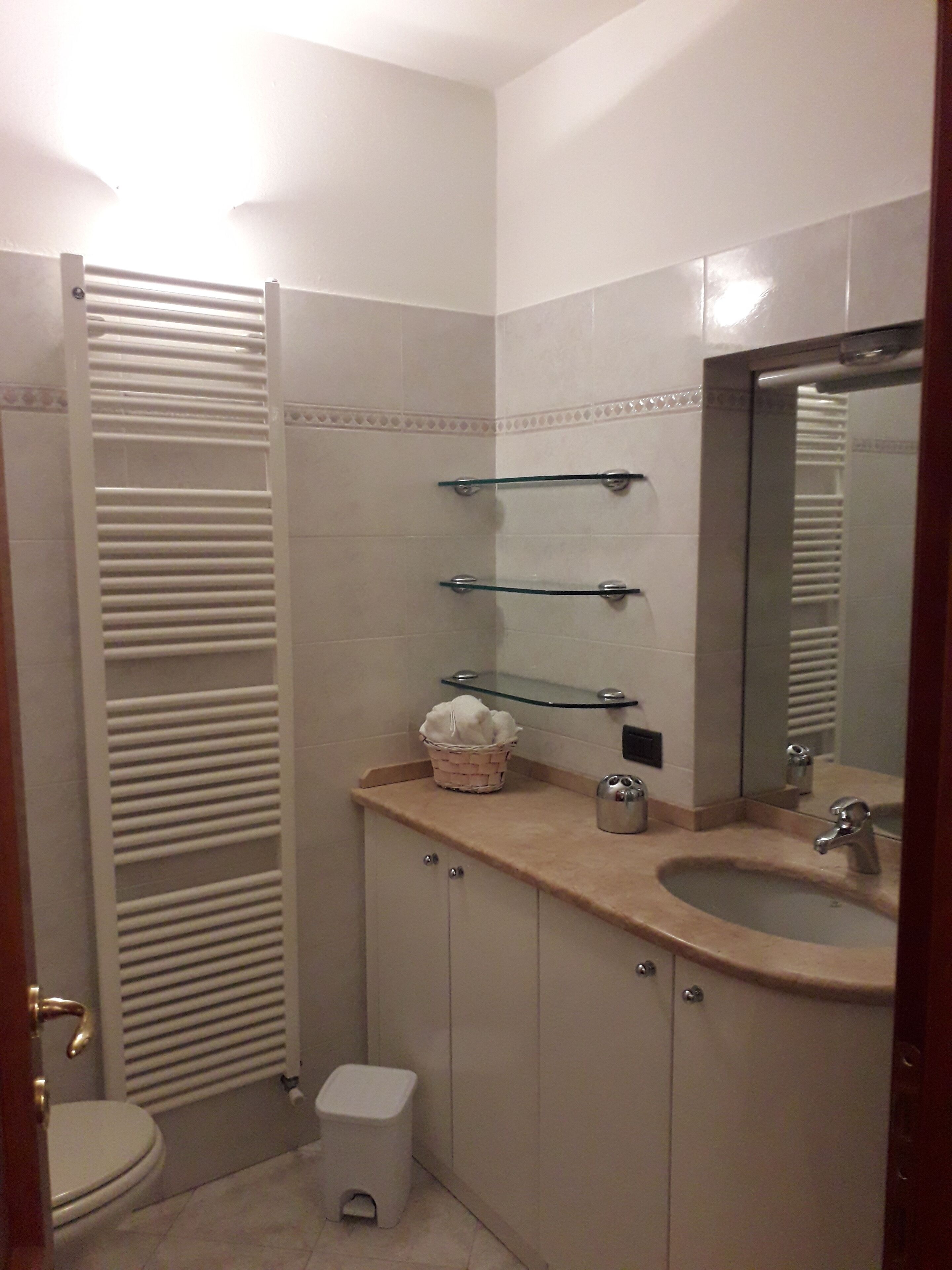 Dusche, Haartrockner, Bidet, Handtücher