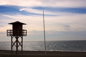 Tæt på stranden
