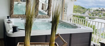 Villa bungalow Colibri vue sur mer et Saint Barthélémy