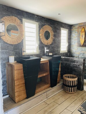 Interior - Villa bungalow Colibri vue sur mer et Saint Barthélémy (Cul-de-Sac)