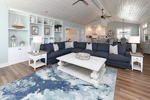 TV - 7 BR Beach House, with Private Pool, Elevator, Ocean Views! Moore Fun! (North Litchfield)