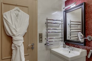 City Double Room | Bilik Mandi | Kelengkapan dandanan diri percuma, pengering rambut, tuala disediakan 