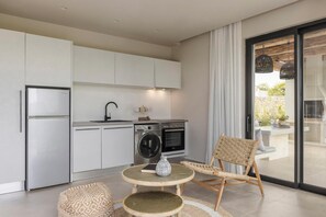 Fridge, microwave, dishwasher, coffee/tea maker - Melia - One Bedroom Villa, Sleeps 2 (Spartia)