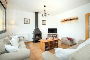 TV, fireplace, DVD player