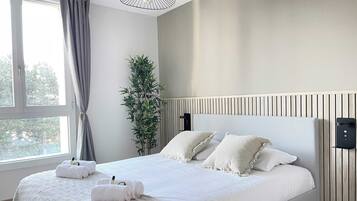 2 chambres, fer et planche Ă repasser, Wi-Fi, draps fournis