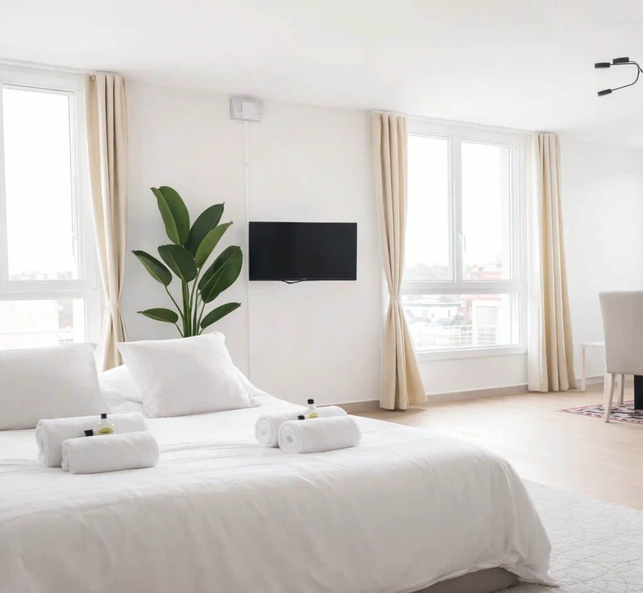 2 soverom, strykejern/-brett, wi-fi og sengetøy