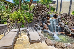 Terrace/patio - Ocean View Suite with NEW A/C  Steps to the Beach & Restaurant in sunny Poipu (Koloa)