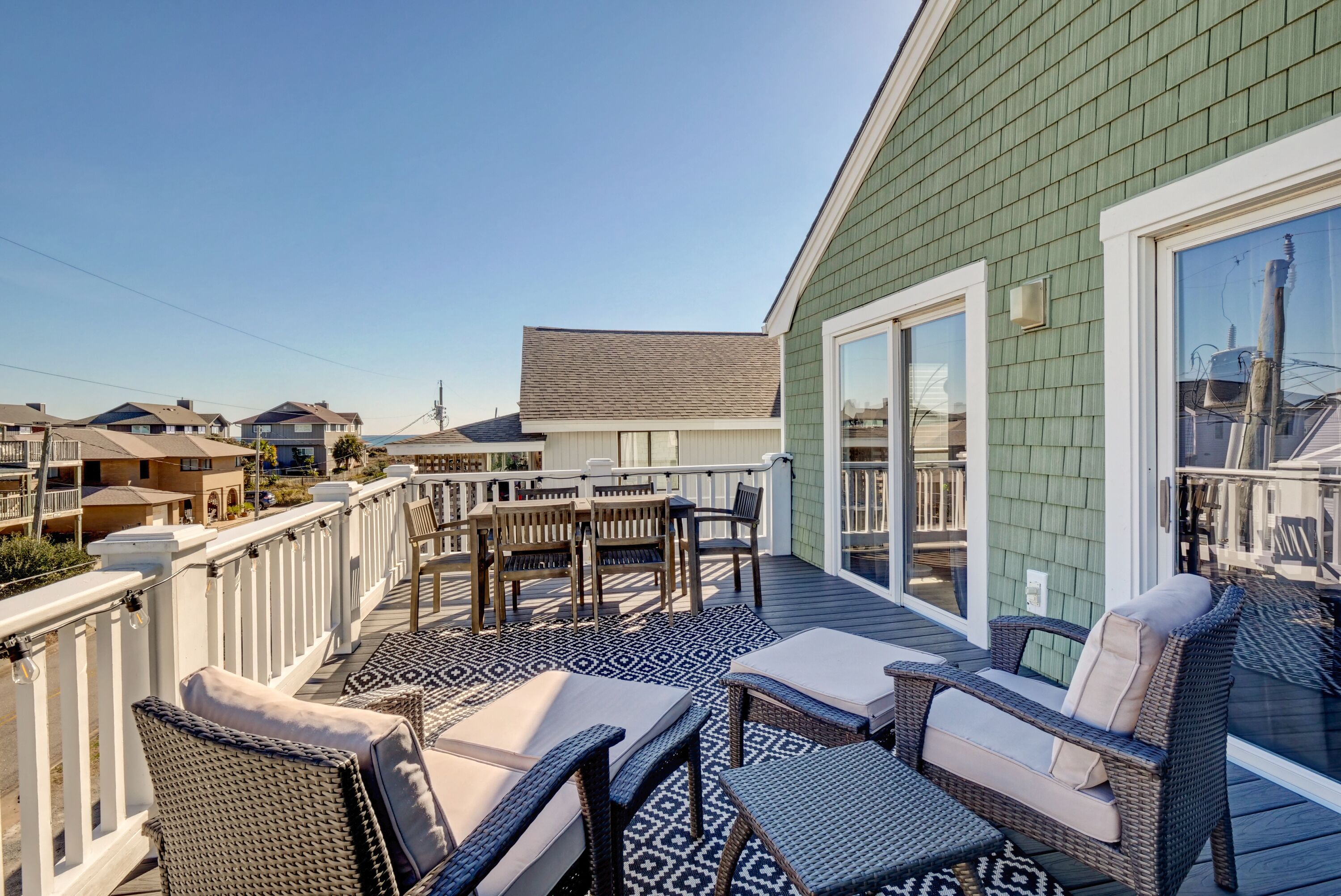 Newly updated 3 bedroom ocean view townhome. Sleeps 7.