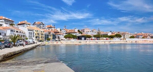 Sun-loungers, beach towels