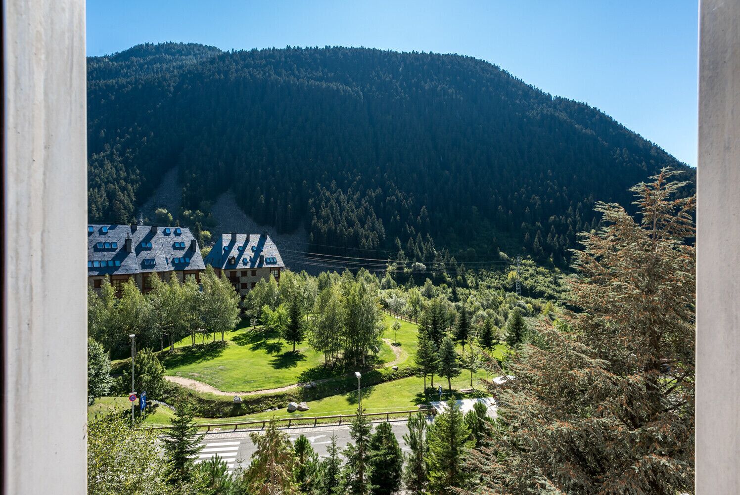 Blick von der Unterkunft