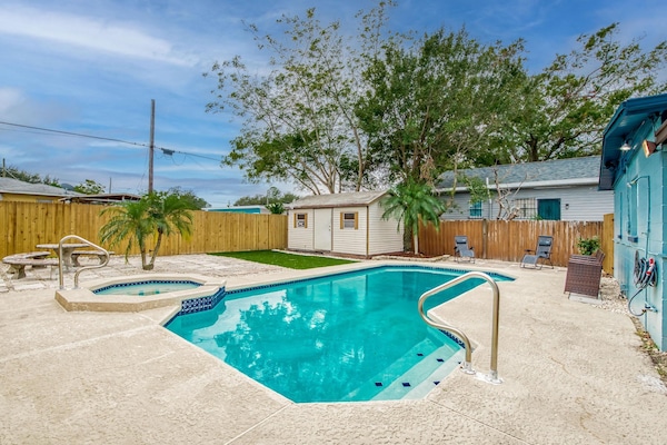 Sit back and relax with friends and family at your private adorable oasis